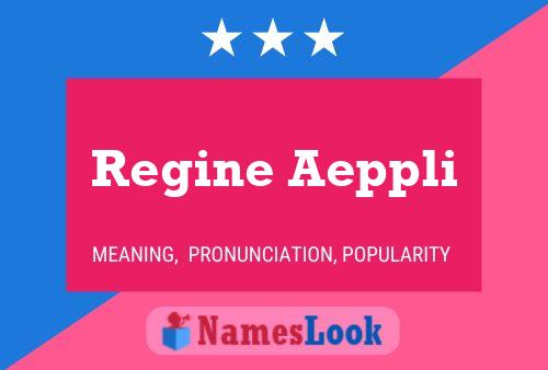 ملصق اسم Regine Aeppli