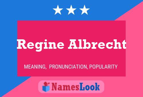 ملصق اسم Regine Albrecht