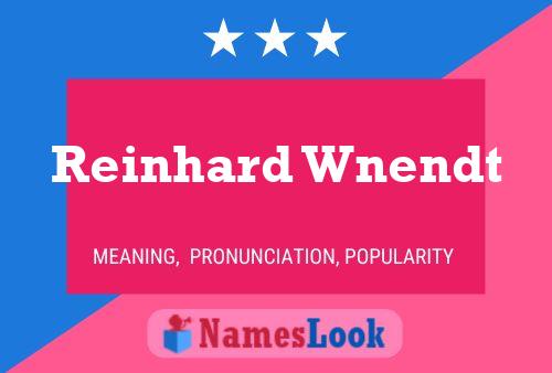 ملصق اسم Reinhard Wnendt