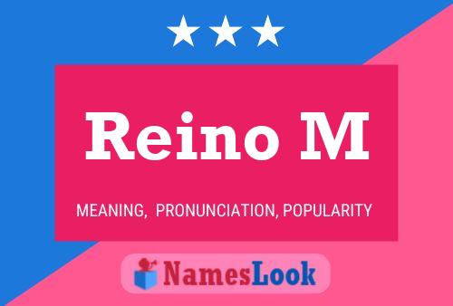 ملصق اسم Reino M