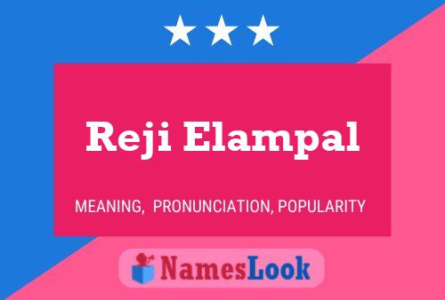 ملصق اسم Reji Elampal