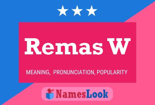 ملصق اسم Remas W