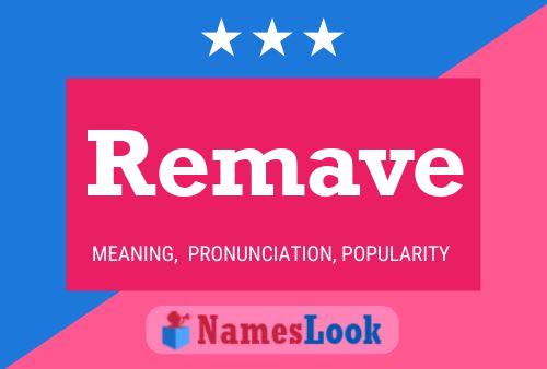 ملصق اسم Remave