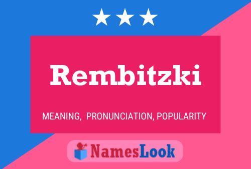 ملصق اسم Rembitzki