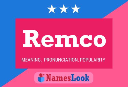 ملصق اسم Remco