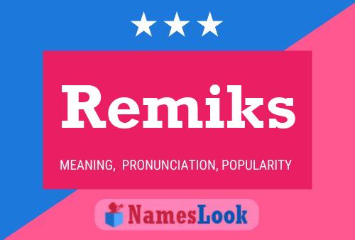 ملصق اسم Remiks