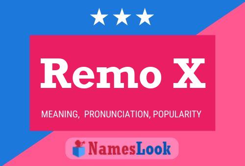 ملصق اسم Remo X