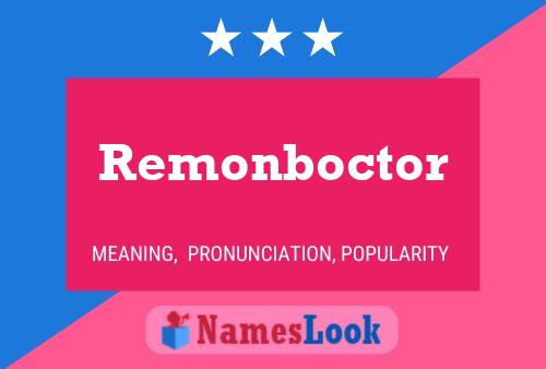 ملصق اسم Remonboctor