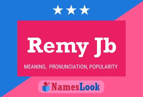 ملصق اسم Remy Jb