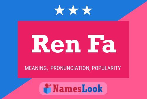 ملصق اسم Ren Fa