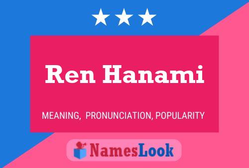 ملصق اسم Ren Hanami