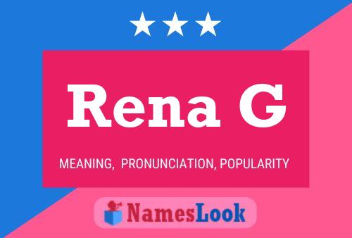 ملصق اسم Rena G