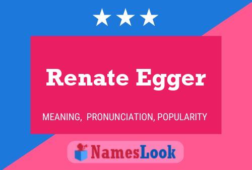 ملصق اسم Renate Egger