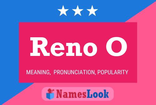 ملصق اسم Reno O