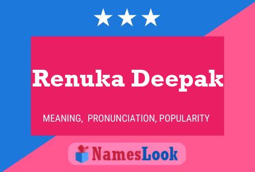 ملصق اسم Renuka Deepak