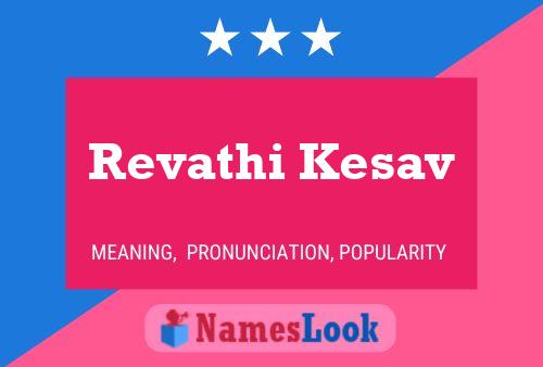 ملصق اسم Revathi Kesav