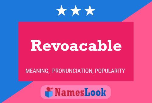 ملصق اسم Revoacable