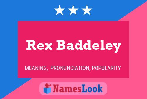 ملصق اسم Rex Baddeley