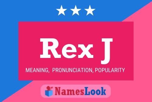 ملصق اسم Rex J