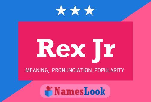 ملصق اسم Rex Jr