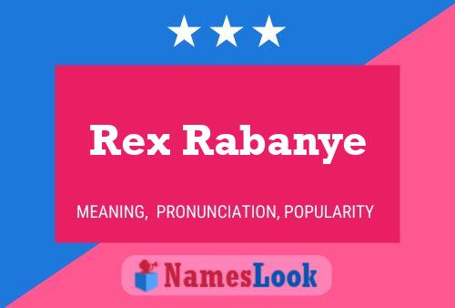 ملصق اسم Rex Rabanye