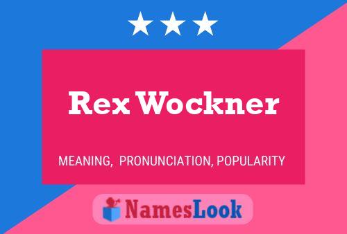 ملصق اسم Rex Wockner