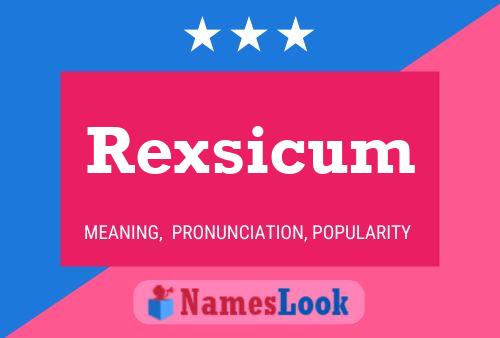 ملصق اسم Rexsicum