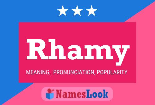 ملصق اسم Rhamy