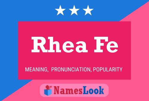 ملصق اسم Rhea Fe