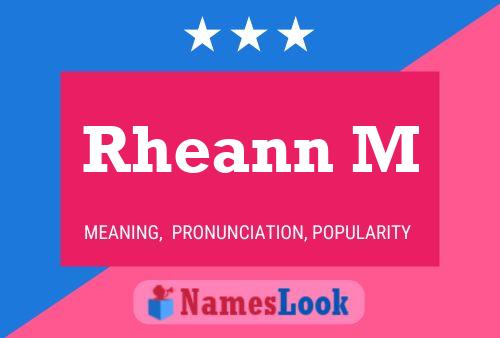 ملصق اسم Rheann M