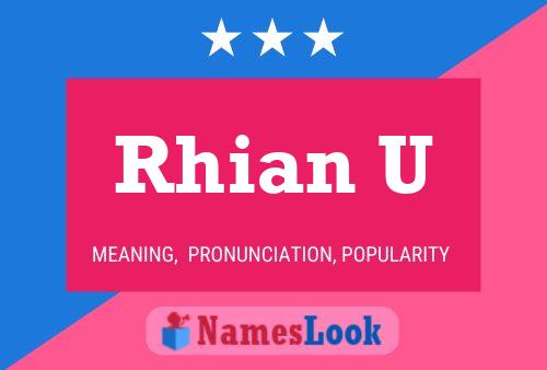 ملصق اسم Rhian U