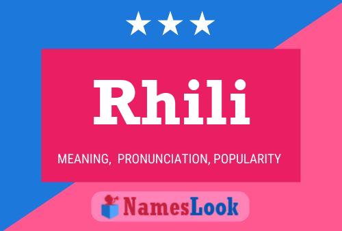 ملصق اسم Rhili