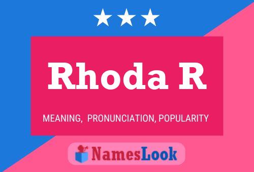 ملصق اسم Rhoda R