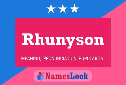 ملصق اسم Rhunyson