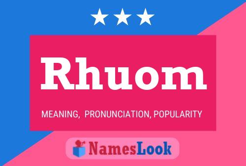 ملصق اسم Rhuom