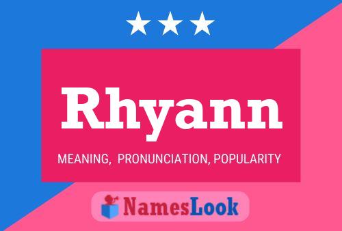 ملصق اسم Rhyann