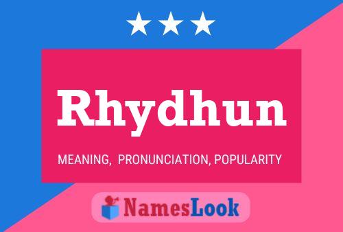 ملصق اسم Rhydhun