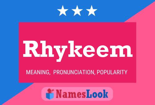 ملصق اسم Rhykeem