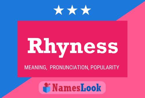 ملصق اسم Rhyness