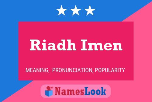 ملصق اسم Riadh Imen