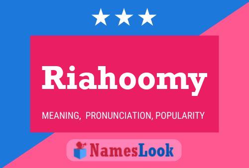 ملصق اسم Riahoomy