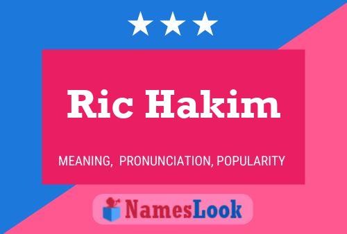 ملصق اسم Ric Hakim