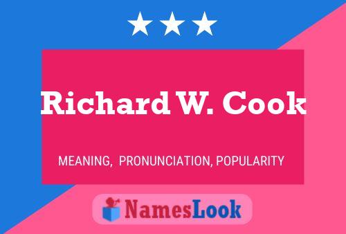 ملصق اسم Richard W. Cook