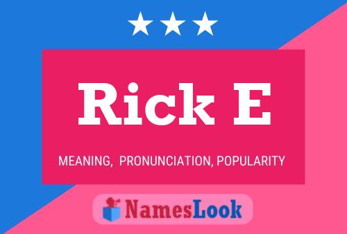 ملصق اسم Rick E