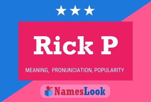 ملصق اسم Rick P