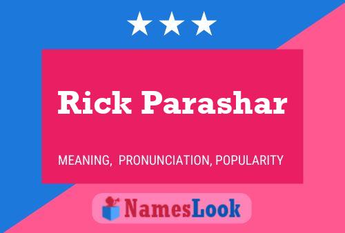 ملصق اسم Rick Parashar