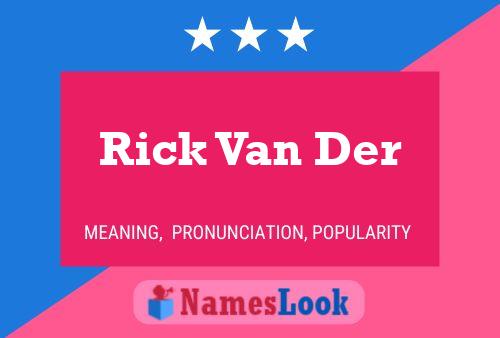 ملصق اسم Rick Van Der