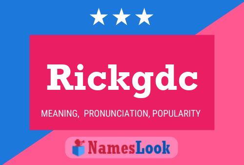 ملصق اسم Rickgdc