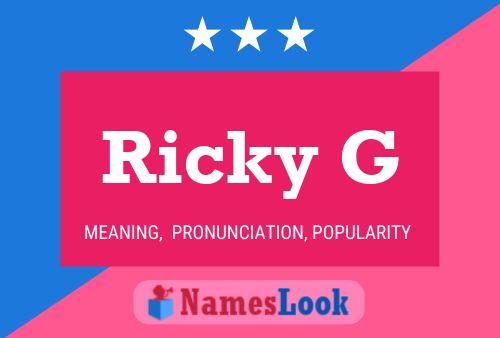 ملصق اسم Ricky G