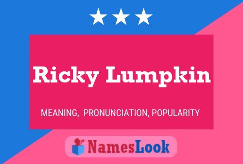 ملصق اسم Ricky Lumpkin